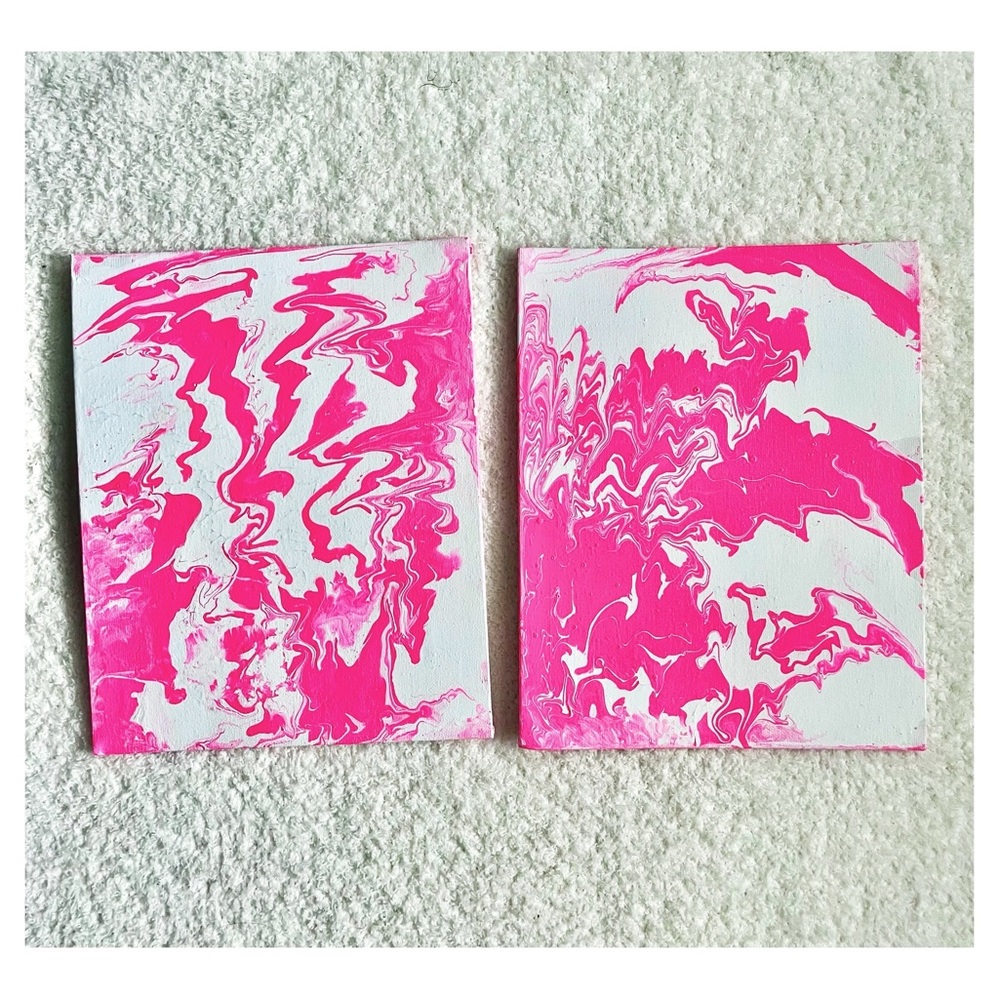Acrylic pour artwork set